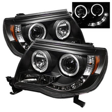 Carregar imagem no visualizador da galeria, Spyder Toyota Tacoma 05-11 Projector Headlights LED Halo LED Black High H1 Low H1 PRO-YD-TT05-HL-BK