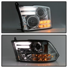 Carregar imagem no visualizador da galeria, Spyder Dodge Ram 09-12 Projector Headlights Light Bar DRL Smoke PRO-YD-DR09-LBDRL-SM