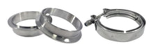 Carregar imagem no visualizador da galeria, Kit de braçadeira e flange de banda em V de aço inoxidável Torque Solution - 44 mm (1,5 pol.)