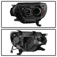 Carregar imagem no visualizador da galeria, Spyder Toyota Tacoma 12-16 Projector Headlights Light Bar DRL Smoke PRO-YD-TT12-LBDRL-SM
