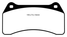 Load image into Gallery viewer, EBC 03-06 Jaguar XJR 4.2 Supercharged Redstuff Front Brake Pads