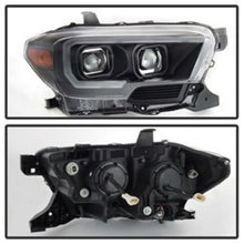 Carregar imagem no visualizador da galeria, xTune Toyota Tacoma 16-18 DRL Light Bar Projector Headlights - Black PRO-JH-TTA16-LBDRL-BK