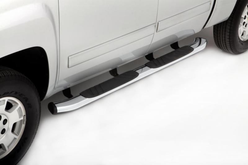 Lund Universal 87in. x 5in. Oval Chrome Nerf Bars - Chrome