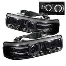 Carregar imagem no visualizador da galeria, Spyder Chevy Silverado 1500/2500 99-02 Projector Headlights LED Halo LED Smoke PRO-YD-CS99-HL-SMC