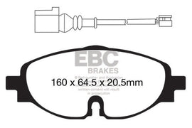 EBC 14+ Audi A3 1.8 Turbo Redstuff Front Brake Pads