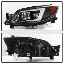 Carregar imagem no visualizador da galeria, Spyder Subaru WRX 08-09 Projector Headlights - Halogen Model Only - Black PRO-YD-SWRX08-LBDRL-BK
