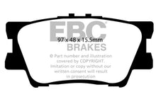 Carregar imagem no visualizador da galeria, EBC 13+ Lexus ES300h 2.5 Hybrid Ultimax2 Rear Brake Pads