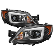 Carregar imagem no visualizador da galeria, Spyder Subaru WRX 08-09 Projector Headlights - HID Model Only - Black PRO-YD-SWRX08-HID-LBDRL-BK