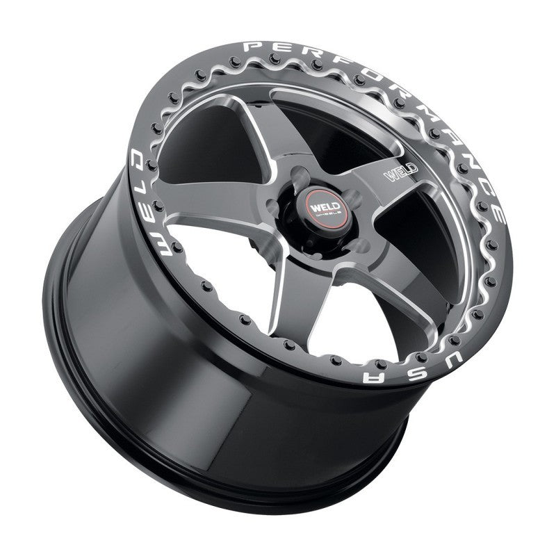 Weld S904 18x12 Ventura Beadlock 5x120.65 ET56 BS8.7 Gloss BLK MIL DIA 78.1