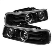 Carregar imagem no visualizador da galeria, Spyder Chevy Silverado 1500/2500 99-02 Projector Headlights LED Halo LED Black PRO-YD-CS99-HL-BK