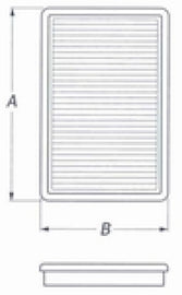 BMC 03-07 Hyundai Avante III 1.6L Replacement Panel Air Filter