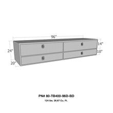 Carregar imagem no visualizador da galeria, Westin/Brute High Cap 96in Stake Bed Contractor TopSider w/ Bottom Drawers - Aluminum