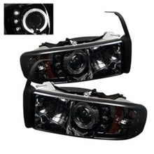 Carregar imagem no visualizador da galeria, Spyder Dodge Ram 1500 94-01 94-02 Projector Headlights LED Halo LED Smke PRO-YD-DR94-HL-AM-SMC