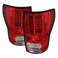 Load image into Gallery viewer, Xtune Toyota Tundra 07-13 LED Tail Lights Red Clear ALT-JH-TTU07-LED-RC