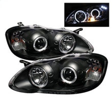 Carregar imagem no visualizador da galeria, Spyder Toyota Corolla 03-08 Projector Headlights LED Halo- LED Blk - Low H1 PRO-YD-TC03-HL-BK