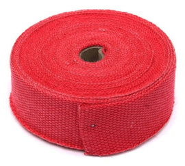 Envoltório de exaustão de fibra de vidro Torque Solution Universal 2inx25ft - Vermelho
