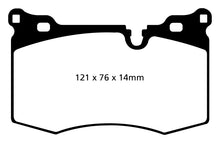 Carregar imagem no visualizador da galeria, EBC 09-14 Mini Hardtop 1.6 Turbo J.C Works Yellowstuff Front Brake Pads