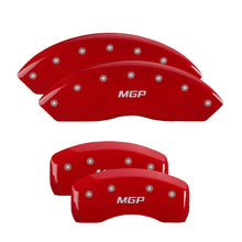 Carregar imagem no visualizador da galeria, MGP 4 Caliper Covers Engraved Front &amp; Rear Gen 5/Camaro Yellow finish black ch