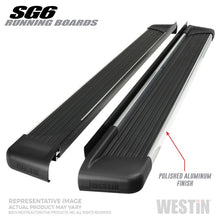 Carregar imagem no visualizador da galeria, Westin SG6 Polished Aluminum Running Boards 74.25 in