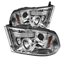 Carregar imagem no visualizador da galeria, Spyder Dodge Ram 1500 09-14 10-14 Projector Headlights Halogen- LED Halo LED - Chrm PRO-YD-DR09-HL-C