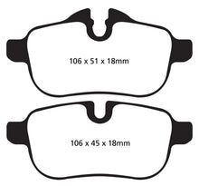 Carregar imagem no visualizador da galeria, EBC 09+ BMW Z4 3.0 (E89) Redstuff Rear Brake Pads