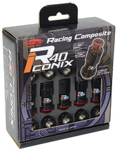 Carregar imagem no visualizador da galeria, Project Kics 12x1.50 R40 Iconix Lock &amp; Lug Nuts - Black w/Black Seat w/o Cap (16+4 Locks)