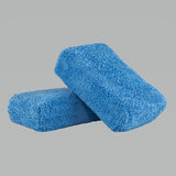 Chemical Guys Premium Grade Microfiber Applicators - 2in x 4in x 6in - Blue - 2 Pack (P24)