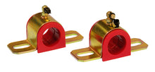 Carregar imagem no visualizador da galeria, Prothane Universal 90 Deg Greasable Sway Bar Bushings - 30MM - Type B Bracket - Red
