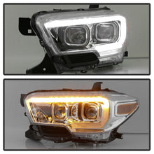 Carregar imagem no visualizador da galeria, xTune Toyota Tacoma 16-18 DRL Light Bar Projector Headlights - Chrome PRO-JH-TTA16-LBDRL-C