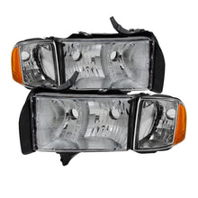 Carregar imagem no visualizador da galeria, Xtune Dodge Ram Sport Model Only 1999-2002 OEM Headlights Chrome HD-JH-DR99-SP-C