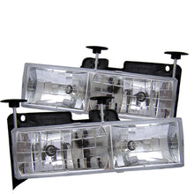 Carregar imagem no visualizador da galeria, Spyder Chevy C/K Series 1500/2500 88-99/Chevy Tahoe 95-99Crystal Glass Headlights Chrm HD-YD-CCK88-C