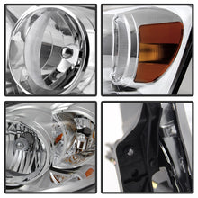 Carregar imagem no visualizador da galeria, Xtune Dodge Ram 1500 06-08 / Ram 2500/3500 06-09 Amber Crystal Headlights Chrome HD-JH-DR06-AM-C