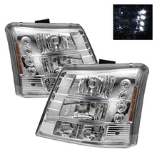 Carregar imagem no visualizador da galeria, Spyder Chevy Silverado 1500 03-061PC W/ Bumper Lights Crystal Headlights Chrm HD-YD-CS03-1PC-AM-C