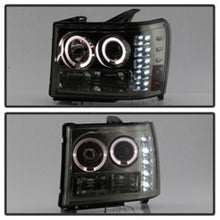Carregar imagem no visualizador da galeria, Spyder GMC Sierra 1500/2500/3500 07-13 Projector Headlights LED Halo- LED Smoke PRO-YD-GS07-HL-SM