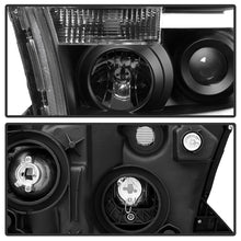 Carregar imagem no visualizador da galeria, Xtune Toyota Tundra 07-13 LED Light Bar Projector Headlights Black PRO-JH-TTU07-LED-BK