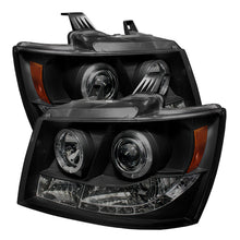 Carregar imagem no visualizador da galeria, Spyder Chevy Suburban 1500 07-14 Projector Headlights LED Halo LED Blk Smke PRO-YD-CSUB07-HL-BSM