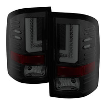 Carregar imagem no visualizador da galeria, Spyder GMC Sierra 14-16 LED Tail Lights Black Smoke ALT-YD-GS14-LBLED-BSM