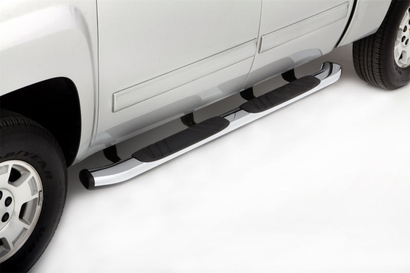 Lund Universal 87in. x 5in. Oval Chrome Nerf Bars - Chrome