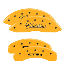 Carregar imagem no visualizador da galeria, MGP 2 Caliper Covers Engraved Front MGP Yellow Finish Black Characters 2004 GMC Canyon