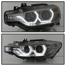 Carregar imagem no visualizador da galeria, Spyder 12-14 BMW F30 3 Series 4DR Projector Headlights - LED DRL - Smoke (PRO-YD-BMWF3012-DRL-SM)