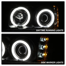 Carregar imagem no visualizador da galeria, Spyder Chevy Silverado 1500 03-06 Projector HeadlightsCCFLHalo LED Blk High H1 PRO-YD-CS03-CCFL-BK