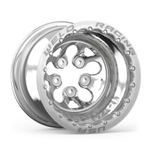Carregar imagem no visualizador da galeria, Weld Alpha-1 15x12 / 5x4.75 BP / 3in. BS Polished Wheel - Polished Double Beadlock MT