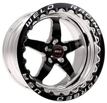 Load image into Gallery viewer, Weld S71 17x12 / 5x4.75 BP / 6.4in. BS Black Wheel (Low Pad) - Black Single Beadlock MT