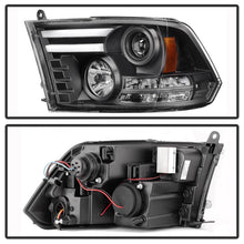 Carregar imagem no visualizador da galeria, Spyder Dodge Ram 09-12 Projector Headlights Light Bar DRL Black PRO-YD-DR09-LBDRL-BK