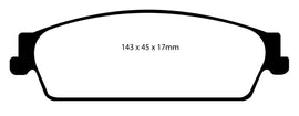 EBC 09-14 Cadillac Escalade 6.0 Hybrid Ultimax2 Rear Brake Pads
