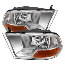 Carregar imagem no visualizador da galeria, Xtune Dodge Ram 1500 09-12 ( Non Quad Headlights ) Crystal Headlights Chrome HD-JH-DR09-AM-C