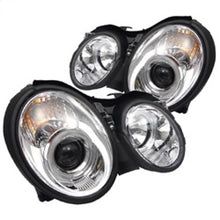 Carregar imagem no visualizador da galeria, Spyder Mercedes Benz CLK 98-02 Projector Headlights Halogen Model- LED Halo Chrm PRO-YD-MBCLK98-HL-C