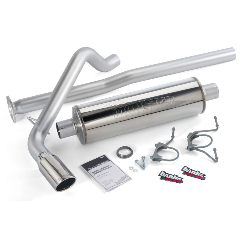 Banks Power 13-14 Toyota Tacoma 4.0L ECLB CCSB/CCLB/DCLB/CCSB Monster Exhaust Sys - SS w/ Chrome Tip