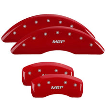 Carregar imagem no visualizador da galeria, MGP 17-18 Jaguar F-Pace 4 Caliper Covers Engraved Front &amp; Rear MGP Red Finish/Silver Characters