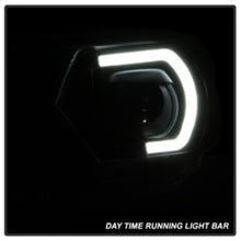 Carregar imagem no visualizador da galeria, xTune Toyota Tacoma 12-15 Headlights - Light Bar DRL - Black PRO-JH-TTA12-LBDRL-BK